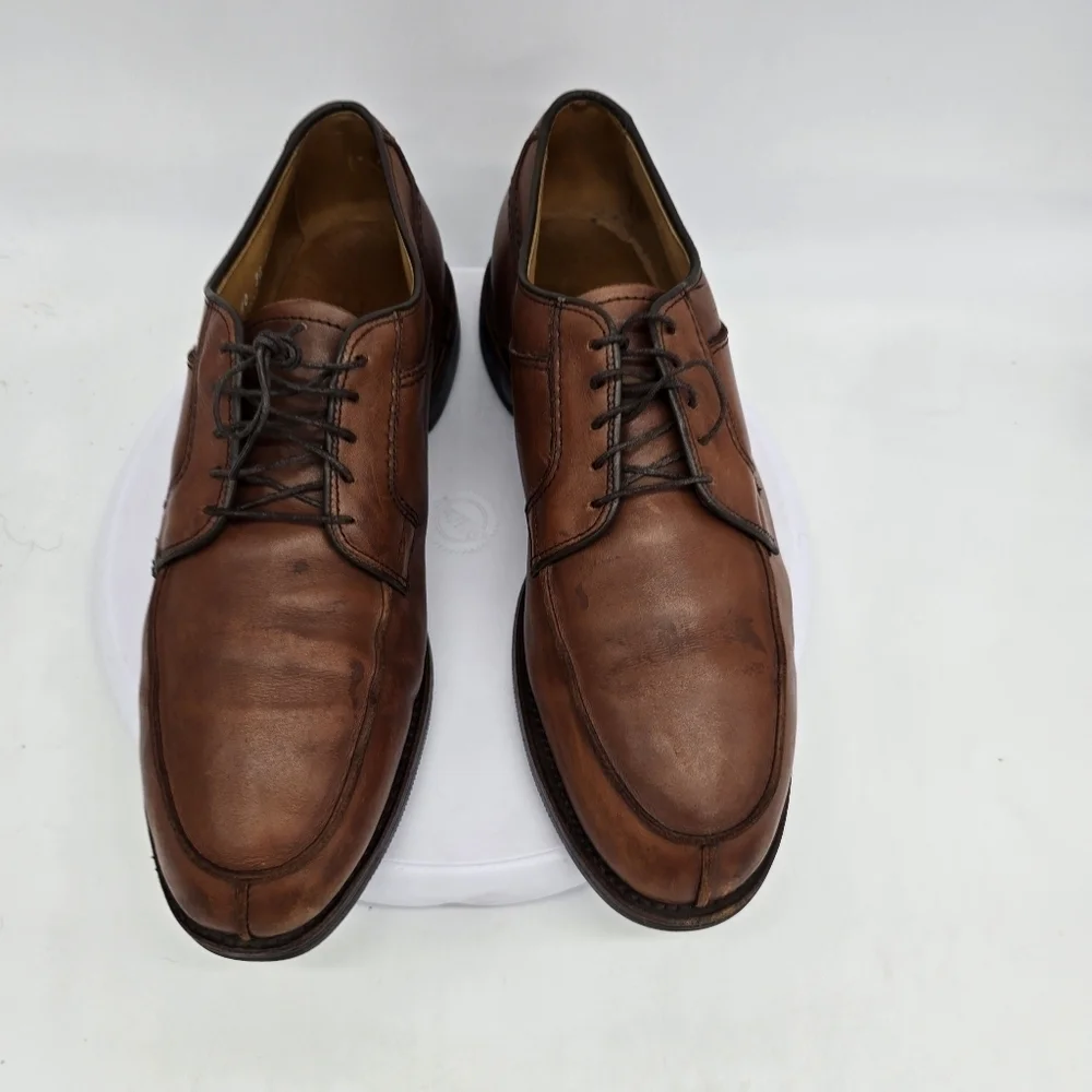 Allen Edmonds Shoe Men's 10 EEE Stockbridge Brown Leather Derby